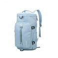 thumbnail image 1 of Sac de Sport Imperméable Grande Capacité Fermeture Éclair Bretelle d'Épaule Ajustable Poignée Portable avec Compartiment pour Chaussures Poche Humide Femmes Hommes Sac de Sport Sac à Dos de Voyage pour Activités de Plein Air, 1 of 11