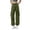 Army Green, variant on Women's Fall Straight Leg Long Cargo PantsSolid Outdoor Multi Pockets Drawstring Air Permeable for Activis