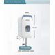 thumbnail image 4 of Distributeur De Dentifrice Mural Distributeur Automatique De Dentifrice Poussoir Avec Porte-brosse Dents (bleu), 4 of 5