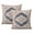 Boho Abstract Green-10, variant on Artistic Home Accent: Set of 2, 16x16 Retro Floral Mandala Compass Bohemian Decorative Pillows.