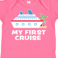thumbnail image 4 of Inktastic My First Cruise with Cruise Ship and Palm Trees Boys or Girls Baby Bodysuit, 4 of 5