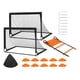 thumbnail image 2 of Juego de portería de fútbol para niños, Mini pelota para mejorar la agilidad, portería de fútbol, red de portería plegable para patio trasero, Estilo B, 2 of 9