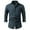 A_ Blue, variant on Fashion Mens Collared Jeans Shirts Long Sleeve Casual Button Down Vintage Washed Denim Blouse Fall Lightweight Jeans Jackets Black XXXXL