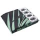 thumbnail image 1 of Cortina de ducha Qtmnekly con estampado de hojas verdes, moderna, de poliéster, resistente al agua, para baño, 1 of 6