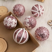 Christmas Hanging Decor 6pcs Christmas Balls 8cm Christmas Tree Decoration Hanging Balls Christmas Balls Decoration Arrangement Outdoor Decor