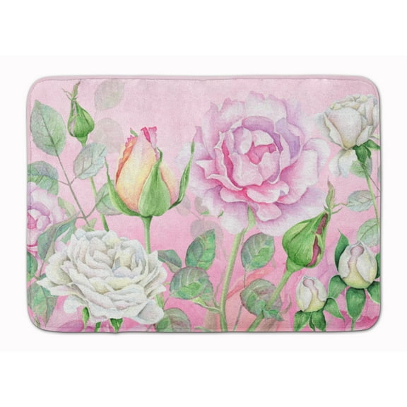 Rose Garden Machine Washable Memory Foam Mat