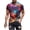 Black, variant on Men Dress Shirt Sale Men's Round Neck Tops Short Sleeve Starry Sky Print Lightweight and Soft for Everyday Wear