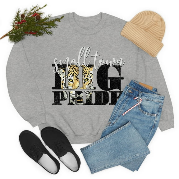 Big Pride Vintage Leopards Mascot Spirit Women's Retro Unisex Leopard Sweatshirt