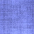 thumbnail image 1 of Ahgly Company Indoor Square Oriental Blue Industrial Area Rugs, 6' Square, 1 of 4