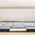 thumbnail image 5 of SAFAVIEH Martha Stewart Chelsea Checkered Area Rug, Navy/Ivory, 8' x 10', 5 of 8