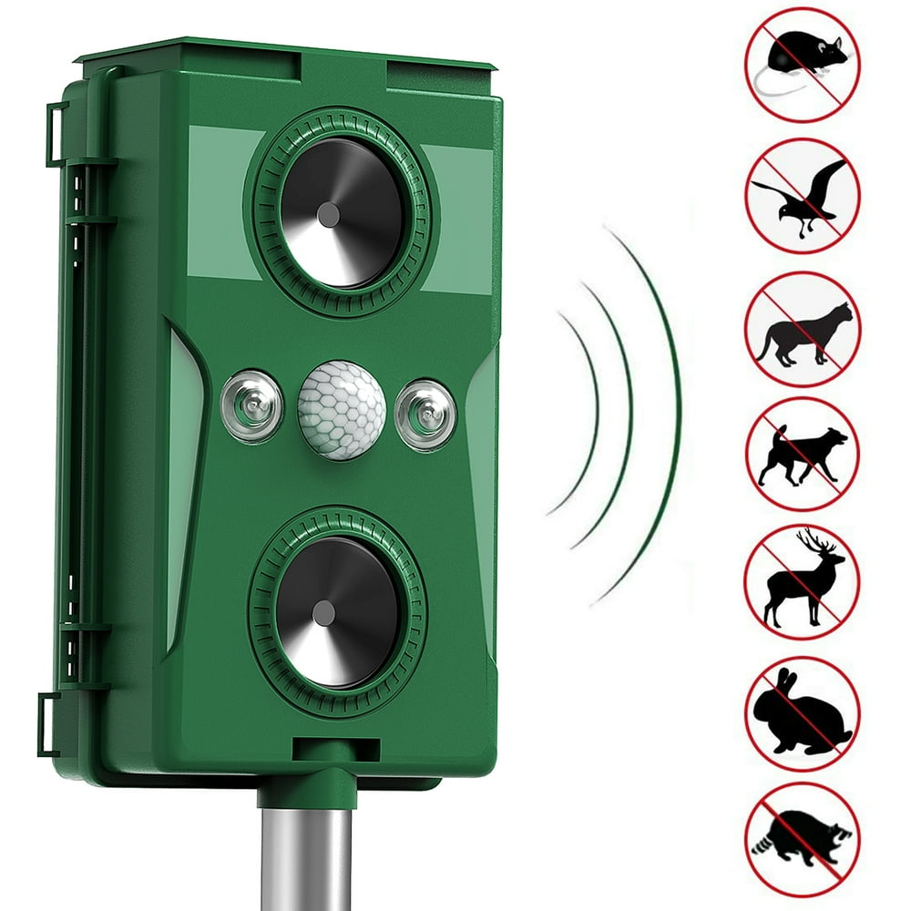 AMERFIST Solar Animal Repeller, Ultrasonic Mole Repellent, Waterproof