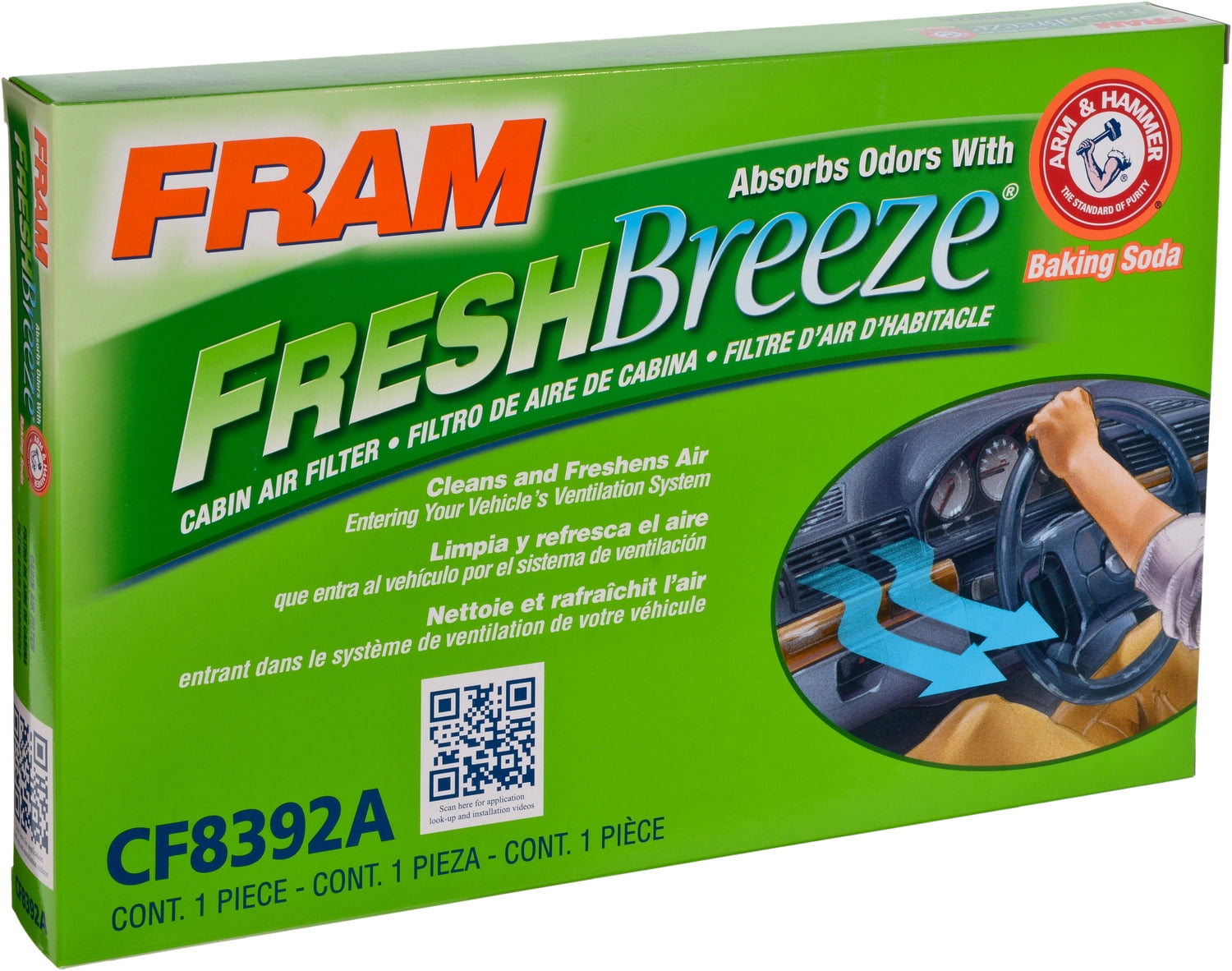 FRAM Fresh Breeze Cabin Air Filter, CF8392A