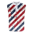 thumbnail image 3 of American Flag Sleeveless Half Zip Polo Shirt Men Retro 4th of July Patriotic Shirt USA Flag Graphic Gym Workout Tank Tops, 3 of 5
