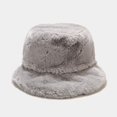 thumbnail image 3 of Women Bucket Hat Simple Fashion Solid Color Bucket Cap Fisherman Hat for Winter, 3 of 8