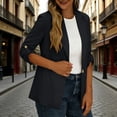 thumbnail image 6 of Byworldtasic Womens Casual Blazers Open Front Long Sleeve Work Office Suit Jackets Blazer, 6 of 9