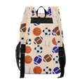 thumbnail image 3 of ALAZA Clear Backpack Basketballs Baseball Football PVC Transparent BookBag, 3 of 7