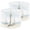 Color 3, variant on Coastal Lampshades 2 Pack Retro Compass Sail Boat Ocean Lighthouse 13"x13"x10" Light Shade for Table Lamps Floor Lamp Shades Lampshade Bathroom Nursery Decor Replacement Easy Assembly