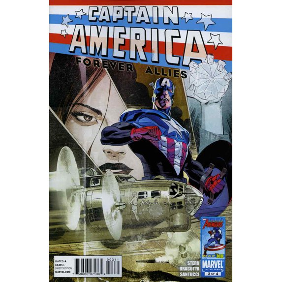 Captain America: Forever Allies #3 VF ; Marvel Comic Book