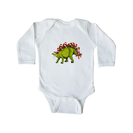 

Inktastic Santa-Stego-Saurus Gift Baby Boy or Baby Girl Long Sleeve Bodysuit