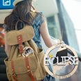 thumbnail image 3 of Oferta por tiempo limitado!Adorno de eclipses solares / Encanto del coche, Recuerdo de eclipses de madera, Adornos colgantes planos 2D para coches / mochilas, 3 of 5