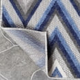 thumbnail image 5 of BNM Zig-Zag Indoor Outdoor Area Rug, 7' 10" x 9' 10", Grey, 5 of 8