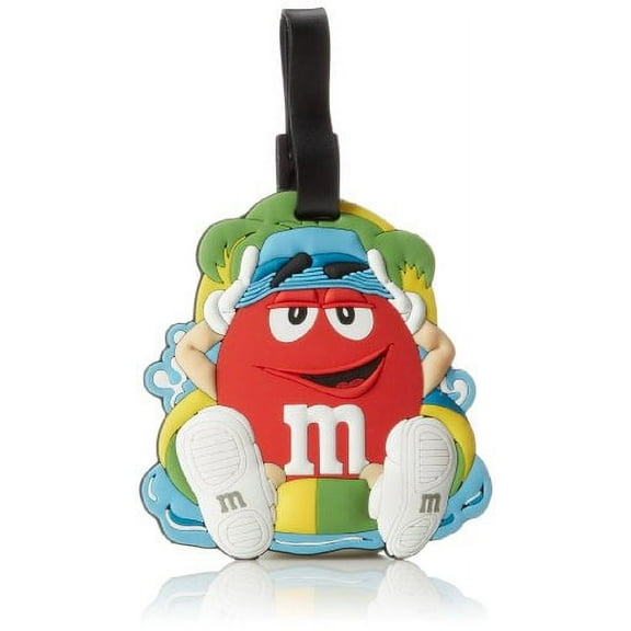 M&M Jumbo Luggage Tag - Red