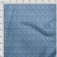 thumbnail image 4 of oneOone Silk Tabby Medium Blue Fabric Asian Japanese Craft Projects Decor Fabric Printed By The Yard 42 Inch Wide, 4 of 4