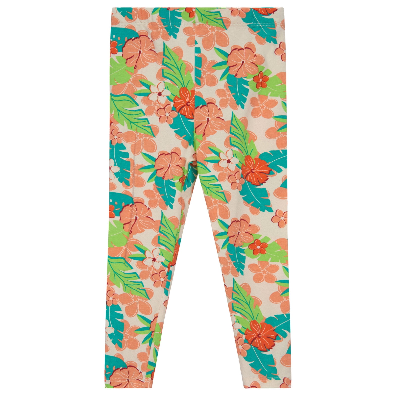 Disney Moana Toddler Girls' 2-Piece Tee and Leggings Set Moana Pua Peach Ivory