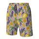 thumbnail image 4 of Balery Lavender Flowers Traje de Baño Estilo Hawaiano para Hombre, Shorts de Secado Rápido con Bolsillos-Small, 4 of 6