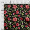 thumbnail image 2 of oneOone Velvet Olive Green Fabric Floral Sewing Craft Projects Fabric Prints By Yard 58 Inch Wide, 2 of 4