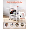 thumbnail image 2 of Rolling Craft Cart with 14 Vinyl Roll Holders and 2 Drawers, Foldable Storage Table Organizer on Wheels for Sewing, Art Supplies, Craft Room, 2 of 6