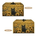 thumbnail image 6 of FOR U DESIGNS Cat Sunflower Print Microwave Oven Dust Cover Uv Protection Microwave Dust Covers Cloth Foldable Lid for Air Fryer Toaster Oven with Top Handle-S, 6 of 8