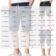 thumbnail image 7 of Girls Denim Bermuda Shorts - Stretchy Pull on Elastic Waist Jeans Shorts with Pockets Washed Straight Leg Knee Length Jean Bermudas Black 2 Years, 7 of 7