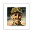 thumbnail image 1 of Tymim Faces WWII Chinese General Chiang Kai Shek 8X8 Inch Square Wooden Framed Wall Art Print Picture with Mount, 1 of 4