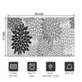 thumbnail image 5 of Black Floral and Petal Pattern Door Rugs,Washable Non Slip Door Mats Indoor,Decorative Door Mats,Entry Mat Indoor for Entrance,Bedroom,Kitchen,Bathroom,17"x30", 5 of 6