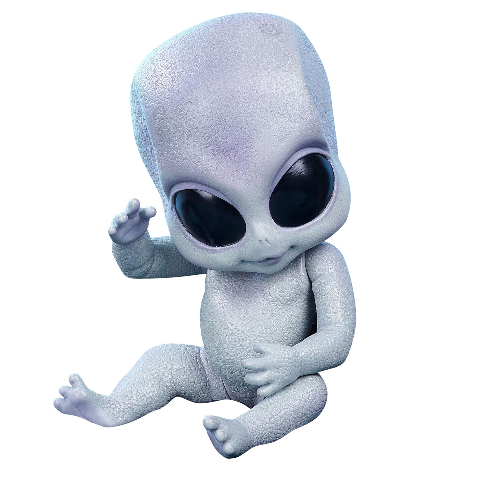 Grey Alien Reborn Doll 14in Full Body Vinyl Reborn Baby Dolls Newborn Alien Baby