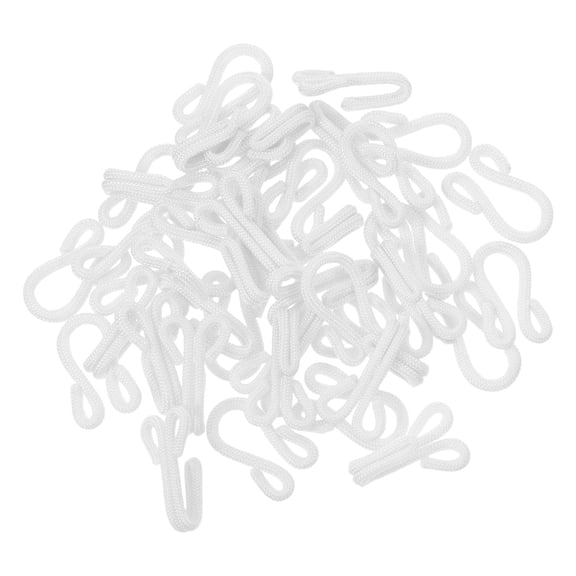 TITINICE 20 Sets White Hook and Eye Fasteners for Sewing, Bra Closures, Pants, and Garment Repair Accessories