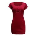 thumbnail image 4 of Ketyyh-chn99 Robes pour Femmes Robe Maxi Robe Décontractée Mini Robe Ample Confortable à Rayures Manches Longues Longue Robe Rouge,P, 4 of 5