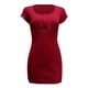 thumbnail image 2 of Gibobby Vestido sexy para mujer corto Vestidos casuales de verano para mujer Vestido sexy de manga corta(Rojo,M), 2 of 5