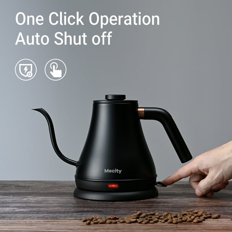 Mecity Electric Gooseneck Kettle With LCD Display Automatic Shut Off Coffee  Kettle Temperature Control Hot Water Boiler to Pour Over Tea, 1200 Watt