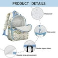 thumbnail image 4 of Spacious student backpack, lightweight and multi-layered, water-resistant, durable and perfect for travel, accented with small Butterfly motif., 4 of 6