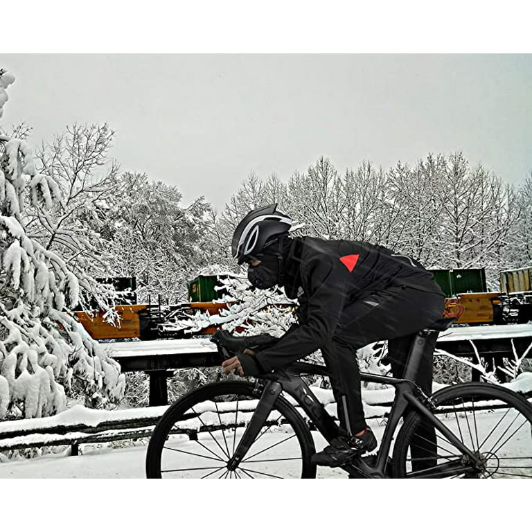 ROCK BROS Windproof Thermal Fleece Cycling Pants for Men Winter