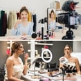 thumbnail image 4 of Andoer ST-01 Flexible Foldable Desk Mount Stand Metal Bracket 1/4 Inch Screw 3kg Load Capacity with Flexible Ballhead Desk Clamp Phone Holder Remote Shutter for LED Fill Light Webcam Smartphone, 4 of 8