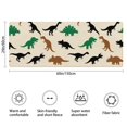 thumbnail image 3 of Beige Cartoon Dinosaurs Silhouettes Pattern Bathroom Rugs Mat,Non Slip Microfiber Bathroom Rug,Rubber Backing,Soft Bathroom Mats for Bathroom Floor,Tub and Shower,60x24in(150x60cm), 3 of 5