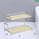 thumbnail image 3 of Organizador de escritorio de 2 niveles, pequeño estante de almacenamiento para baño, organizador de especias Blanco, 3 of 7