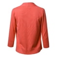 thumbnail image 3 of FashionOutfit Women's Solid Soft Stretch 3/4 Sleeve Layer Bolero Cardigan, 3 of 3