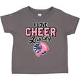 thumbnail image 3 of Inktastic I Love Cheerleading with Pom Poms and Megaphone Girls Toddler T-Shirt, 3 of 5