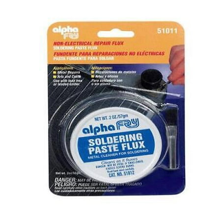 

Alpha Fry 2 oz. Soldering Paste Zinc Chloride 1 pc. (Pack of 6)