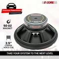 thumbnail image 4 of 5 Core 12 Inch Subwoofer 400W Car Audio Woofer 4 Ohm Replacement Deep Bass Component Loud Speaker, 4 of 13