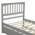 thumbnail image 4 of Harper & Bright Designs Twin Size Platform Bed with Trundle, Gray, 4 of 7